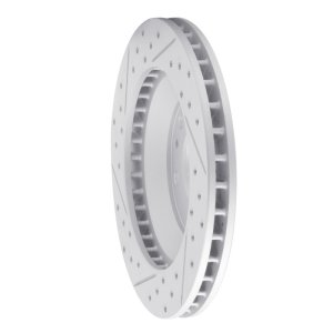 Buick Rainier Brake Rotor (1) - Front Right - DFC - Drilled & Slotted Geoperformance - `02-`05