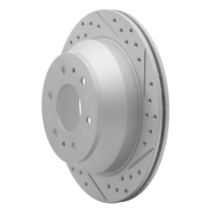 Buick Rainier Brake Rotor (1) - Rear Right - DFC - Geoperformance Rotor - Drilled and Slotted - `02-`09