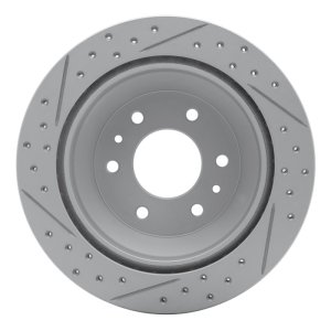 Buick Rainier Brake Rotor (1) - Rear Right - DFC - Geoperformance Rotor - Drilled and Slotted - `02-`09