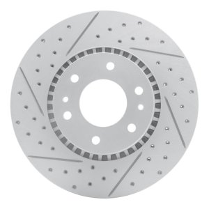 Buick Rainier Brake Rotor (1) - Front Left - DFC - Geoperformance Drilled & Slotted - `02-`09