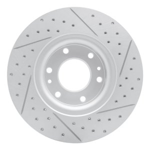 Buick Rainier Brake Rotor (1) - Front Left - DFC - Geoperformance Drilled & Slotted - `02-`09