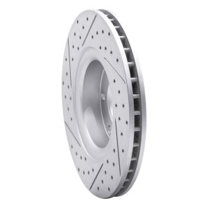 Buick Rainier Brake Rotor (1) - Front Right - DFC - Drilled & Slotted Geoperformance - `02-`09