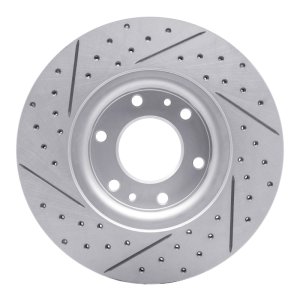 Buick Rainier Brake Rotor (1) - Front Right - DFC - Drilled & Slotted Geoperformance - `02-`09