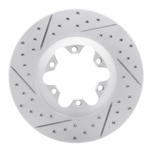 Chevrolet Colorado Brake Rotor (1) - Front Left - DFC - Drilled & Slotted Geoperformance - `04-`08