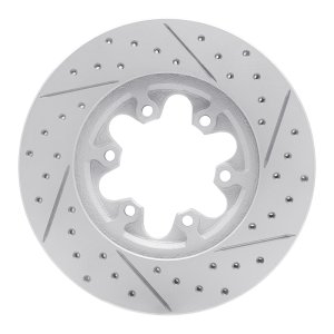 Chevrolet Colorado Brake Rotor (1) - Front Left - DFC - Drilled & Slotted Geoperformance - `04-`08