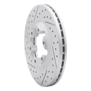 Chevrolet Colorado Brake Rotor (1) - Front Left - DFC - Drilled & Slotted Geoperformance - `04-`08