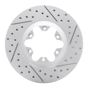 Chevrolet Colorado Brake Rotor (1) - Front Right - DFC - Drilled & Slotted Geoperformance - `04-`08
