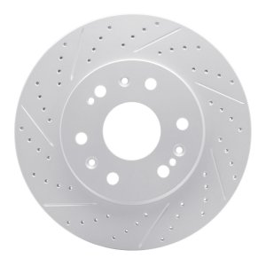 Cadillac Escalade EXT Brake Rotor (1) - Front Right - DFC - Drilled & Slotted Geoperformance - `05-`20