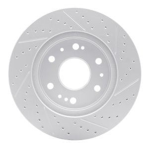 Cadillac Escalade EXT Brake Rotor (1) - Front Right - DFC - Drilled & Slotted Geoperformance - `05-`20 Cadillac Escalade EXT Brake Rotor (1) - Front Right - DFC - Drilled & Slotted Geoperformance - `05-`20