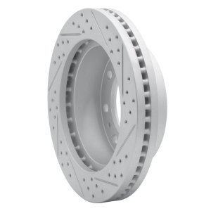 Chevrolet Silverado 3500 Brake Rotor (1) - Front Left - DFC - Drilled & Slotted Geoperformance - `01-`25