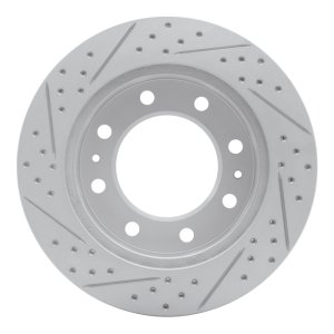 Chevrolet Silverado 3500 Brake Rotor (1) - Front Right - DFC - Geoperformance Rotor - Drilled and Slotted - `01-`25