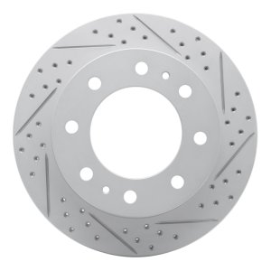 Chevrolet Silverado 3500 Brake Rotor (1) - Front Right - DFC - Geoperformance Rotor - Drilled and Slotted - `01-`25
