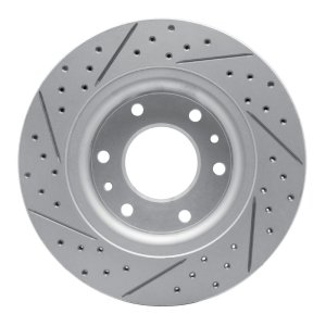 Buick Rainier Brake Rotor (1) - Front Right - DFC - Drilled & Slotted Geoperformance - `06-`09