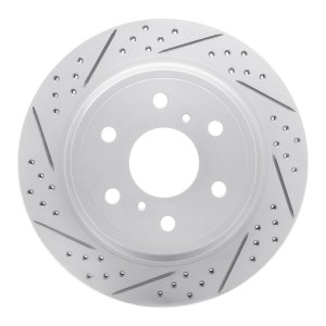 Cadillac Escalade EXT Brake Rotor (1) - Rear Left - DFC - Drilled & Slotted - `07-`20
