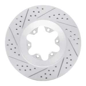 Chevrolet Colorado Brake Rotor (1) - Front Left - DFC - Geoperformance Drilled & Slotted - `09-`12