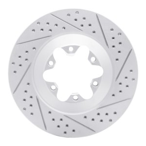 Chevrolet Colorado Brake Rotor (1) - Front Right - DFC - Drilled & Slotted Geoperformance - `09-`12