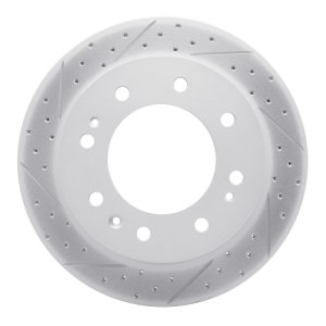 Chevrolet Silverado 2500 HD Brake Rotor (1) - Front Left - DFC - Drill & Slot Geoperformance - `11-`25