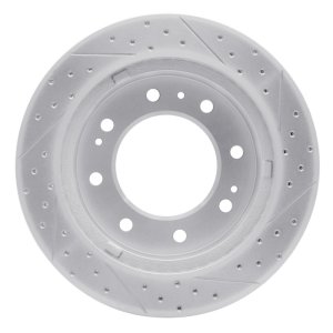 Chevrolet Suburban 3500 HD Brake Rotor (1) - Front Right - DFC - Drilled & Slotted Geoperformance - `11-`25