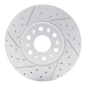 Buick Enclave Brake Rotor (1) - Front Left - DFC - Drilled & Slotted Geoperformance - `17-`26