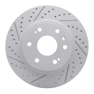 Chevrolet Tahoe Brake Rotor (1) - Front Left - DFC - Drilled & Slotted Geoperformance - `09-`20