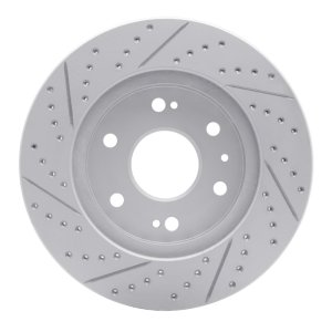 Chevrolet Tahoe Brake Rotor (1) - Front Right - DFC - Geoperformance Drilled & Slotted - `09-`20