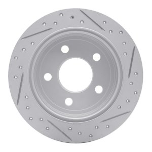 Buick Regal Brake Rotor (1) - Rear Left - DFC - Drilled & Slotted Geoperformance - `97-`05