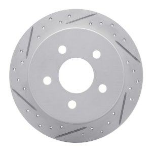 Buick Regal Brake Rotor (1) - Rear Left - DFC - Drilled & Slotted Geoperformance - `97-`05