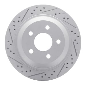 Chevrolet Camaro Brake Rotor (1) - Rear Left - DFC - Drilled & Slotted Geoperformance - `98-`02