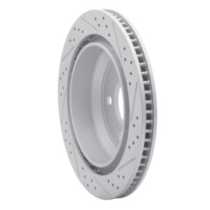 Chevrolet Camaro Brake Rotor (1) - Rear Left - DFC - Drilled & Slotted Geoperformance - `98-`02