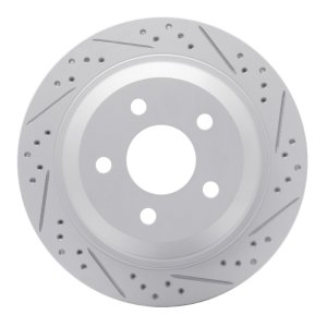 Chevrolet Camaro Brake Rotor (1) - Rear Right - DFC - Geoperformance Drilled & Slotted - `98-`02