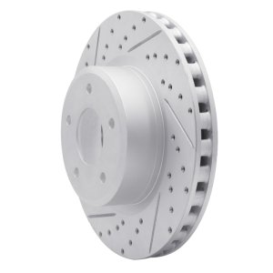 Pontiac GTO Brake Rotor (1) - Front Left - DFC - Drilled & Slotted Geoperformance - `05-`06