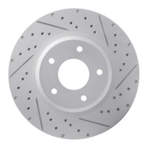 Pontiac GTO Brake Rotor (1) - Front Left - DFC - Drilled & Slotted Geoperformance - `05-`06