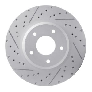 Pontiac GTO Brake Rotor (1) - Front Right - DFC - Drilled & Slotted Geoperformance - `05-`06