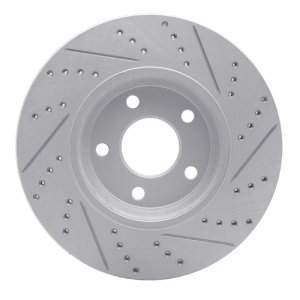 Chevrolet Malibu Brake Rotor (1) - Front Left - DFC - Drilled & Slotted Geoperformance - `04-`12