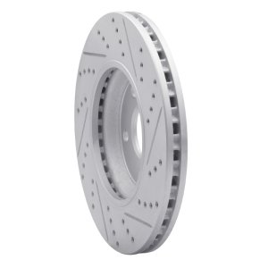 Chevrolet Malibu Brake Rotor (1) - Front Left - DFC - Drilled & Slotted Geoperformance - `04-`12