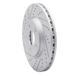 Chevrolet Malibu Brake Rotor (1) - Front Left - DFC - Drilled & Slotted Geoperformance - `04-`12