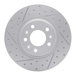 Pontiac Solstice Brake Rotor (1) - Front Left - DFC - Geoperformance Rotor - Drilled and Slotted - `06-`10