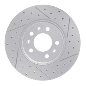 Pontiac Solstice Brake Rotor (1) - Front Right - DFC - Drilled & Slotted Geoperformance - `06-`10