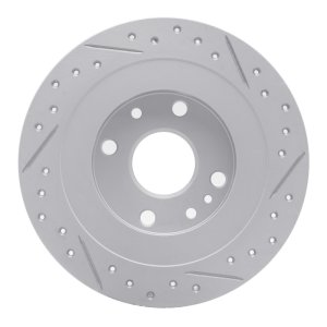 Ford Escort Brake Rotor (1) - Rear Left - DFC - Drilled & Slotted Geoperformance - `90-`03