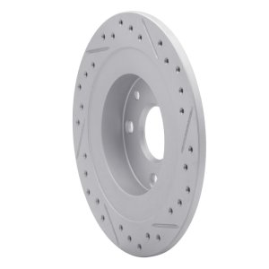 Ford Escort Brake Rotor (1) - Rear Right - DFC - Drilled & Slotted Geoperformance - `90-`03