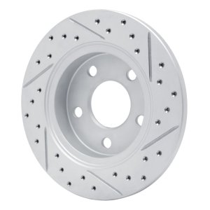 Ford Taurus Brake Rotor (1) - Rear Left - DFC - Geoperformance Drilled & Slotted - `93-`05