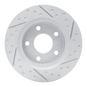 Ford Taurus Brake Rotor (1) - Rear Left - DFC - Geoperformance Drilled & Slotted - `93-`05