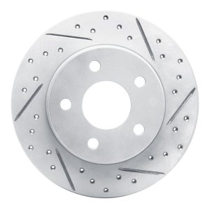 Ford Taurus Brake Rotor (1) - Rear Right - DFC - Drilled & Slotted Geoperformance - `93-`05
