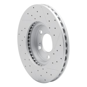 Ford Thunderbird Brake Rotor (1) - Front Left - DFC - Drilled & Slotted Geoperformance - `93-`07