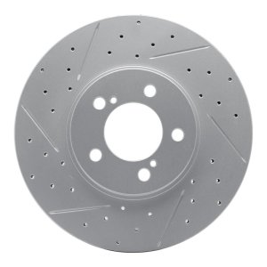 Ford Thunderbird Brake Rotor (1) - Front Left - DFC - Drilled & Slotted Geoperformance - `93-`07