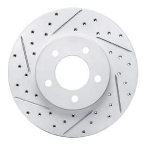Ford Taurus Brake Rotor (1) - Front Left - DFC - Drilled & Slotted Geoperformance - `91-`00