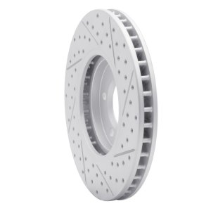 Ford Thunderbird Brake Rotor (1) - Front Left - DFC - Drilled & Slotted Geoperformance - `00-`06