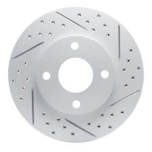 Ford Ecosport Brake Rotor (1) - Front Right - DFC - Geoperformance Drilled & Slotted - `00-`15