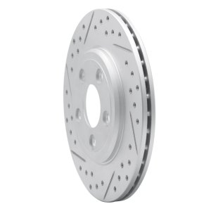 Ford Thunderbird Brake Rotor (1) - Rear Left - DFC - Drilled & Slotted Geoperformance - `00-`06