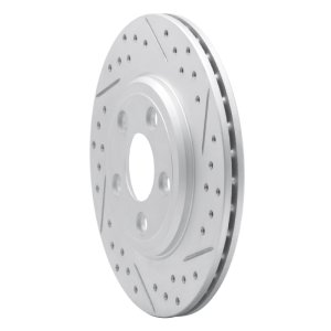 Ford Thunderbird Brake Rotor (1) - Rear Right - DFC - Drilled & Slotted Geoperformance - `00-`06